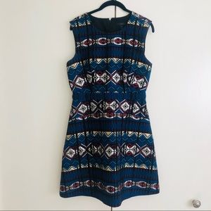 J. Crew Multicolor Geometric Dress